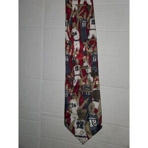 A.Rogers Basketball Necktie 100 Percent  Polyester  Vintage